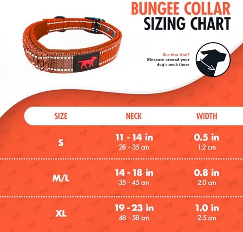 Tuff Pupper Heavy Duty Dog Collar with Handle | Ballistic Nylon Heavy Duty Collar | Padded Reflective Dog Collar with Adjustable Stainless Steel Hardware | Convenient Sizing for All Breeds