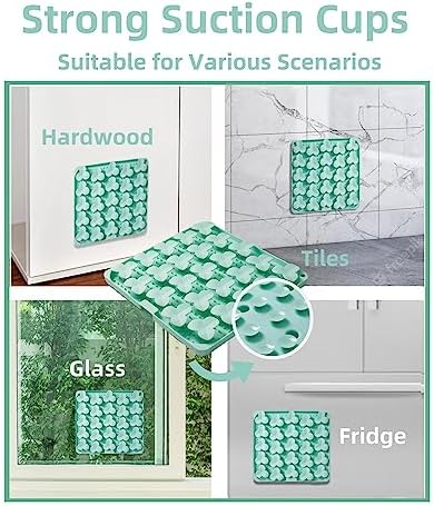 Puzzle Feeder Snuffle Mat for Dogs, Lick Mat for Dogs to Slow Down Eating, Dog Puzzle Toys for Large and Medium Breed Dogs, Silicone Dog Bowls for Dry, Wet, Raw Food, Green