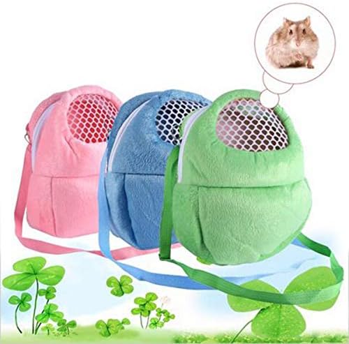 Portable Pet Carrier Bag, African Hedgehog Hamster Breathable Pet Carrier Handbags, Puppy Cat Travel Backpack (M, Green)