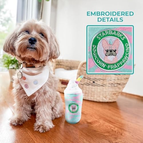 Haute Diggity Dog Starbarks Dogicorn Frapawccino Plush Dog Toy Drink Parody
