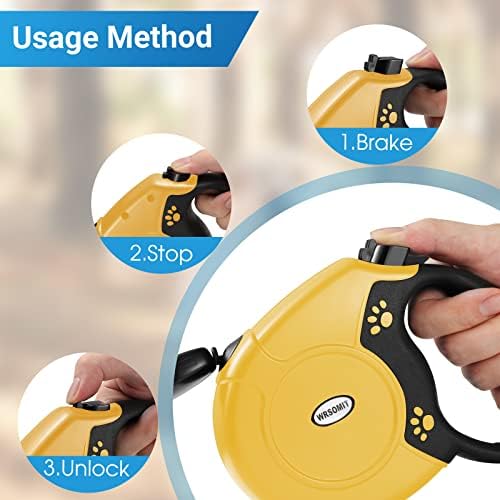360°No Tangle 26 Ft Retractable Dog Leash for Dogs up to 99lbs
