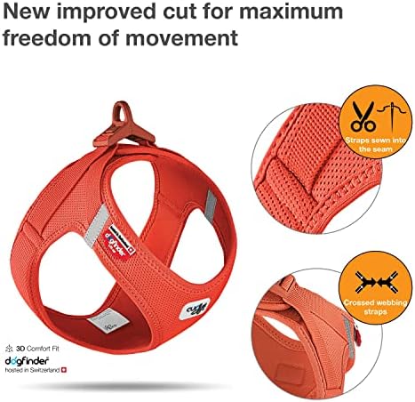Vest Harness curli Clasp Air-Mesh Sun Orange XS