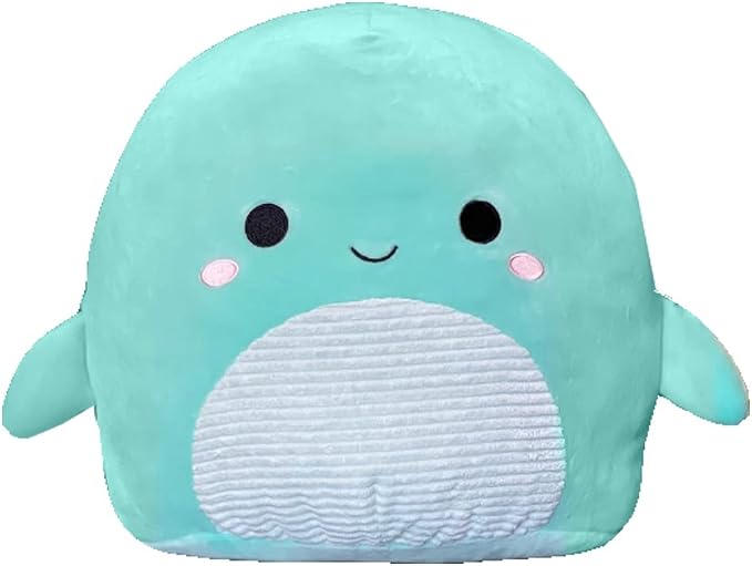 Squishmallow Official Kellytoy Magical Fantasy Squad Squishy Soft Animals Choose Dragons Bigfoots Unicorns and More (Teal/Mint, Nessie Loch Ness Monster, 7 Inch)