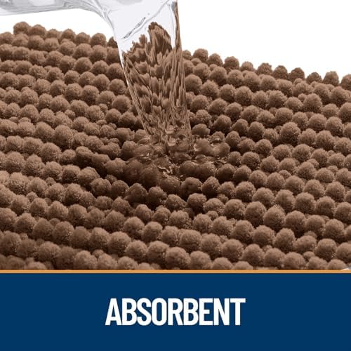OLANLY Dog Door Mat for Muddy Paws 47x17, Extra Absorbent Chenille Mud Mat