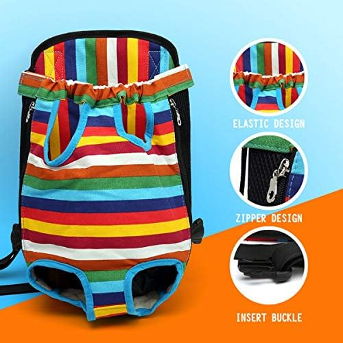 Goclothod Adjustable Pet Carrier Backpack Dog Frontpack Legs Out Travel Bag