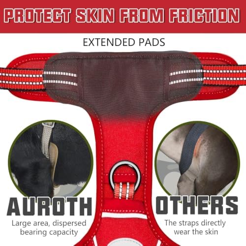 AUROTH Dog Harness for Small Medium Dogs, Tactical No Pull Dog Vest