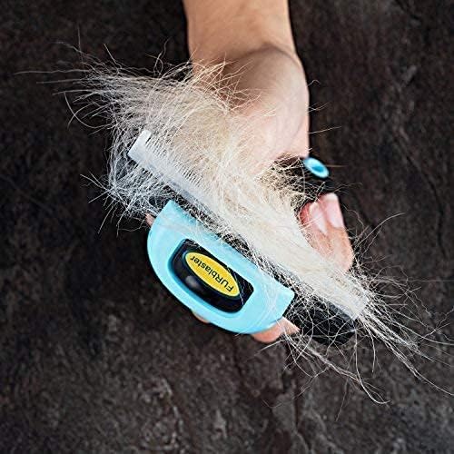 DakPets Dog Brush for Shedding – Stainless Steel Deshedding Dog Brush, Dog Grooming Brush & Deshadding Tool for Dogs & Cats, Remove Undercoat Hair for Short & Long Haired Dogs & Cats