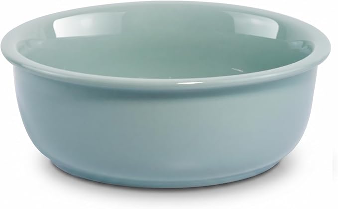 Ceramic Replacement Dog Bowl for Wordcam SS02 Model, 6.9"X2.6", Light Green | Food and Water Bowl Set, for Small Medium Cats, Pet Feeding Dishes for Dogs 20-35lbs, Thicker Ceramic, Anti-Skid, 28Oz/800ML