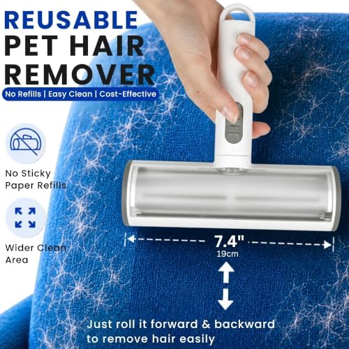 4-Piece Pet Hair Remover Tool - Grooming Kit for Every Pet Parent