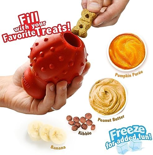 Nylabone Strong Chew Rubber Stuffable Cone Treat Toy, Bacon Flavor, Large
