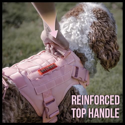 OneTigris Tactical Dog Harness Vest No-Pull Service Dog Vest for Large Dogs