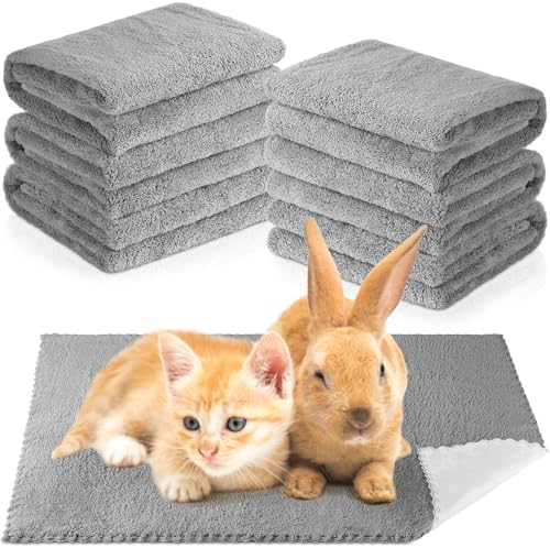 Thyle 12 Pcs Washable Pee Pads for Dogs Reusable Waterproof Training Puppy Pads Bulk Absorbent Pet Whelping Small Dog Mats for Crate Bed Sofa(Gray,13 x 18 Inch)