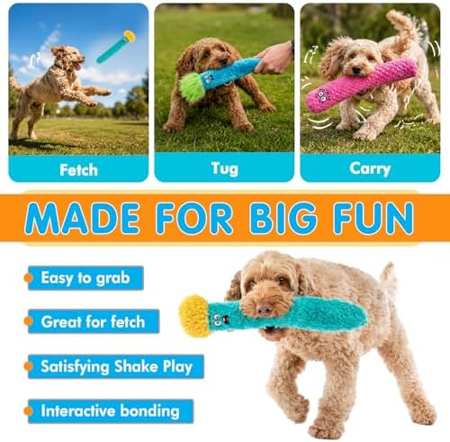 Guru Pet: Fry Guy: 5 Piece Set - Large - 4 Plush Dog Toys w/Holder, Squeaks & Crinkles, Fry Shape Characters, Durable Fabric, Chew-Fetch-Thrash-Play
