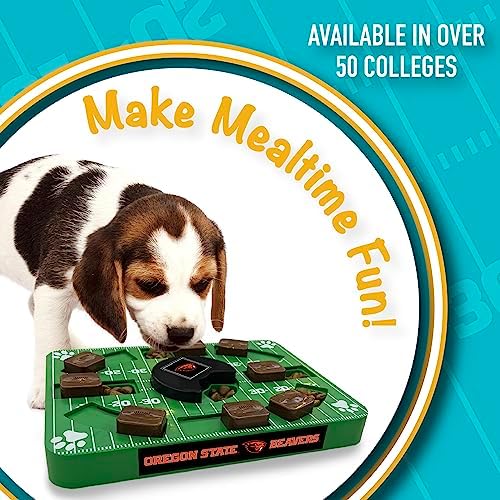 Pets First NCAA Oregon State Beavers Puzzle Toy, Puzzle Treat Dog Toy, Interactive Dog Treat Toy, Dog Puzzle Feeding Slow Toy