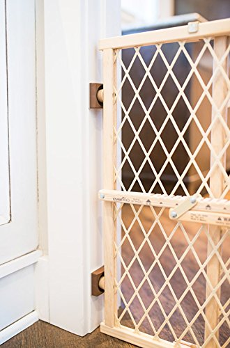 Wall Nanny Mini (4 Pack - Made in USA) Smallest Low-Profile Wall Protector for Baby Gates - Perfect in Doorways - Best Saver Cups Guard Trim & Paint for Child Dog Pet & Safety Pressure Gate (Brown)