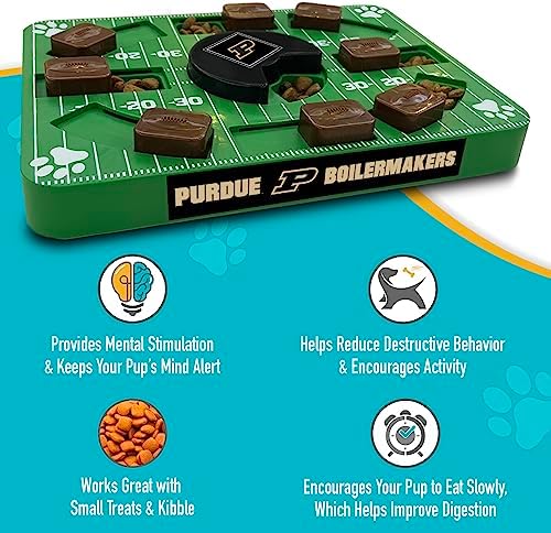 Pets First NCAA Purdue Boilermakers Interactive Dog Treat Puzzle Toy