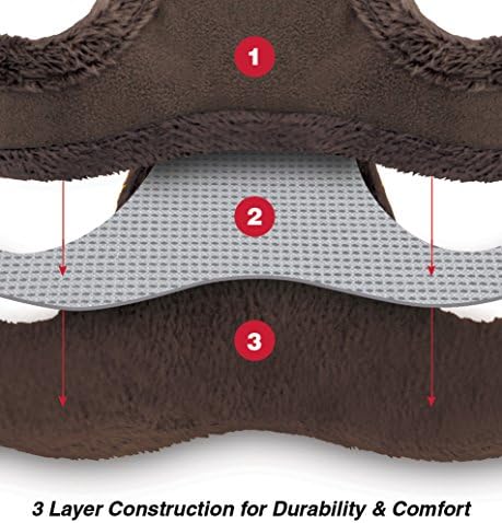 Voyager Step-in Plush Dog Harness – Soft Plush, Step in Vest Harness for Small and Medium Dogs by Best Pet Supplies - Chocolate Suede, XL (Chest: 20.5-23") (Pack of 2)