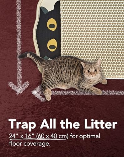 Lukamoo® Cute Double-Layer Litter Mat, Ideal for Any Cat Litter