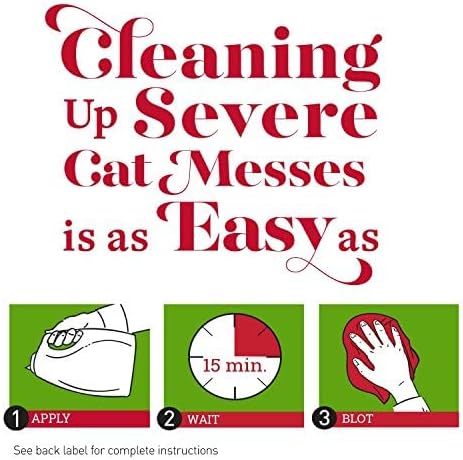 Nature’s Miracle Advanced Cat Stain & Odor Eliminator, Severe Mess, 1 gal | Enzymatic Cleaner Eliminates the Toughest Cat Messes, For Use on Multiple Surfaces, Safe For Pets and Home*, Sunny Lemon