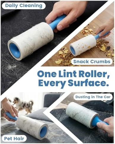 POPCHOSE Lint Roller for Pet Hair Extra Sticky, 720 Sheets