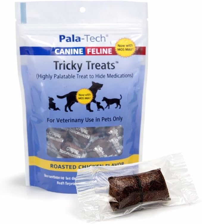 Soft Dog Treat Pouch with Roasted Chicken Flavor - 30 Chewy Dog Training Treats - Easy to Swallow - Veterinary Use in Dogs Only (5.29 oz/150 Grams) Pouch