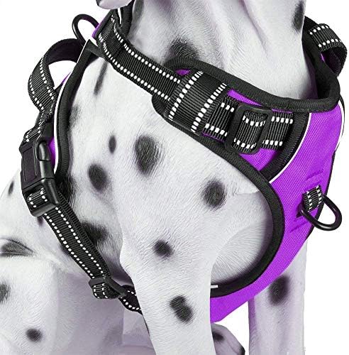 PoyPet No Pull Dog Harness Small, Reflective Vest with Front Clip & Handle