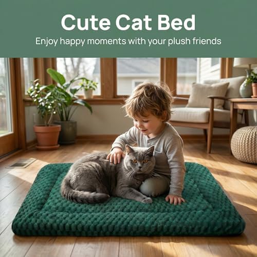 Cat Bed Mat - Durable & Cute Crate Beds for Extra Small Dogs & Cats, Comfortable Kennel Pad for Home, Crate & Travel