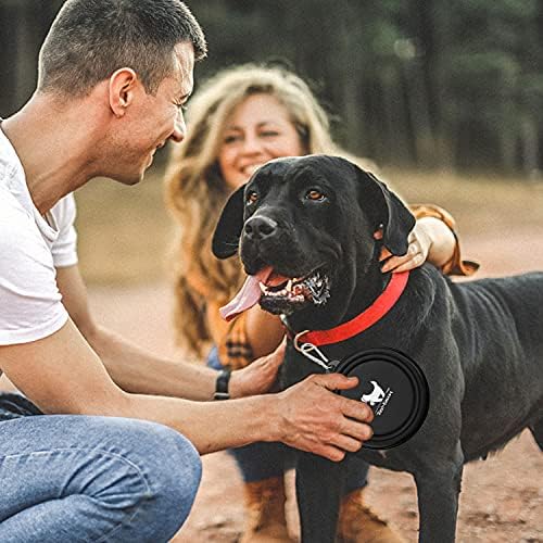 Rest-Eazzzy Collapsible Dog Bowls, 2 Pack Sturdy Portable Dog Water Bowls