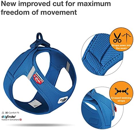 Vest Harness curli Clasp Air-Mesh Blue 3XS