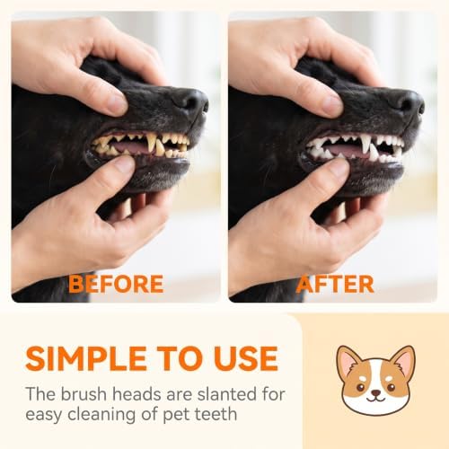 200Pcs Dog Toothbrushes, Dual Headed Dog Tooth Brush Bulk
