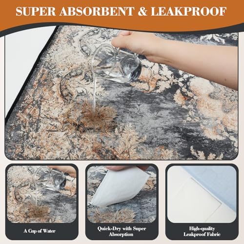 Thicken Washable Pee Pads for Dogs, 54"x72" Waterproof Reusable Dog Pads.