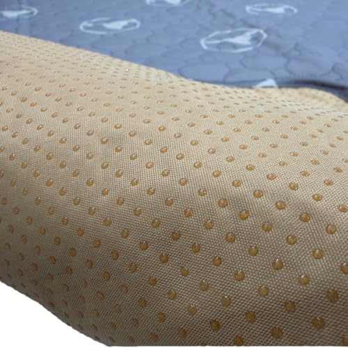 PJYuCien 2 Pack 36"x36" Reusable Playpen Training Pad for Puppies, Gray