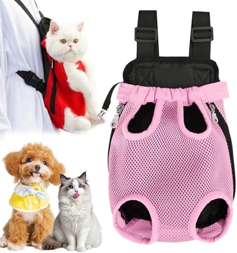 Celery Pets Pet Travel Leg-Out Backpack for Cats, Celery Pets Cat Carrier, Dog Carriers for Small Dogs Pet Backpack Carriers for Travel Hiking Cycling (Pink,X-Large)