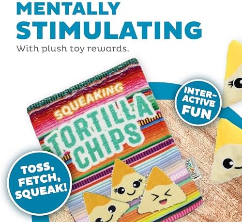 Outward Hound Snack Bag Tortilla Chips Puzzle Squeaky Dog Toys