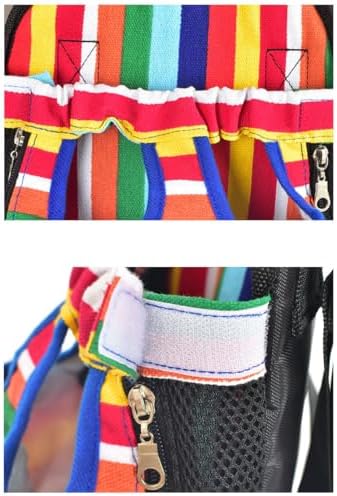 Front Cat Dog Backpack Travel Bag Sling Carrier Portable Outdoor Lightweight and Soft Comfortable Puppy Kitty Rabbit Double-Sided Pouch Shoulder Carry Tote Handbag Yellow S