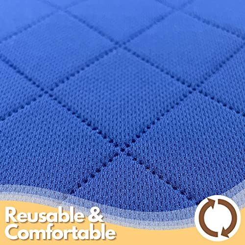 Dog Playpen Mat Pee Pad for Puppy Cat Octagon Shape Non-Slip Washable Whelping Pads Leakproof Potty Training Pads Reusable Absorption Pet Cage Liner
