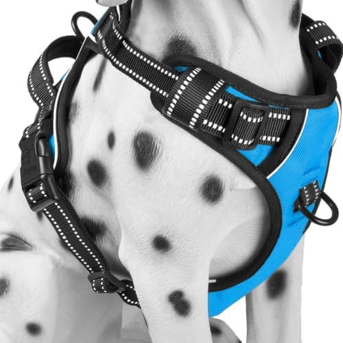 PoyPet No Pull Dog Harness Small, Reflective Vest with Front Clip & Handle