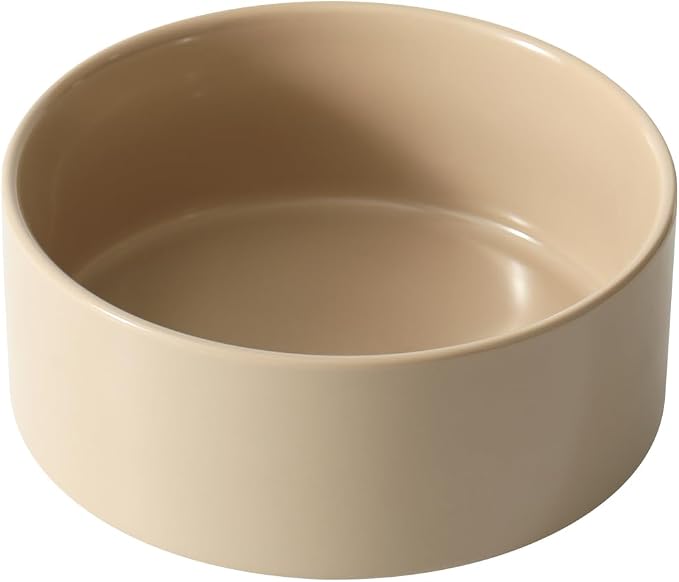 Havniva Ceramic Dog Bowls, Dog Food and Water Bowl Set, Dog Water Bowl | 7.3” Ceramic Dog Food Bowls with Non-Slip Rubber Base, Large Capacity, Dog Feeding Bowls for Medium Dogs