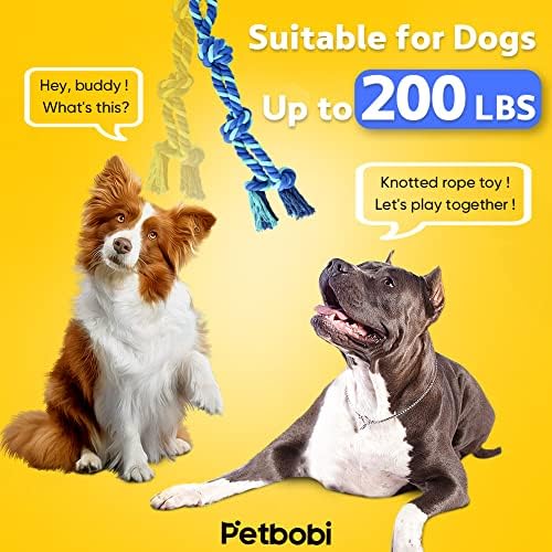 Petbobi Dog Tree Tug Toy, Outdoor Hanging Spring Bungee Tether, Large Dog