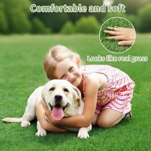 30 x 20 inches 2 Pack Fake Grass Pee for Dogs Artificial Grass Rug Pad for Puppy Potty Washable Grass Mat for Pet Training with Drainage Hole