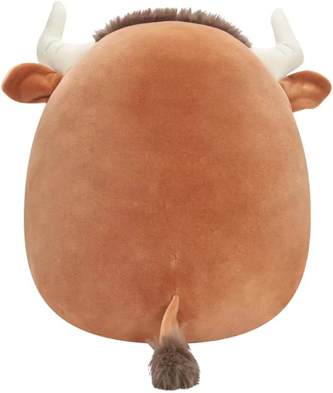 Squishmallow Official Kellytoy Collectible Plush Farm Squad Squishy Soft Animals Cows Pigs Chickens (Brown/White, Shep Bull, 11 Inch)