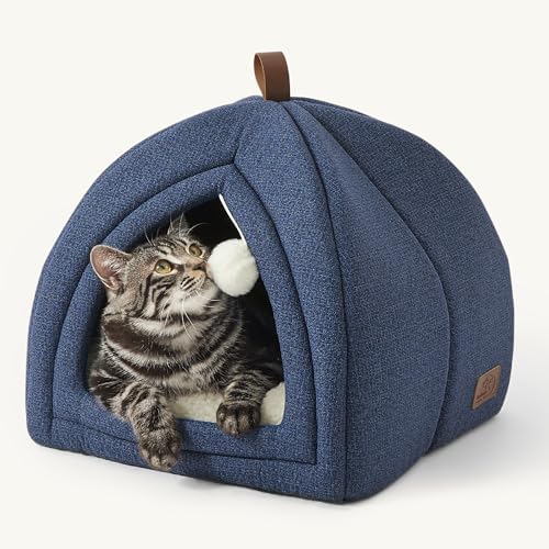 Bedsure 2in1 Cat Beds for Indoor Cats Cave for Kitten with Washable Pillow