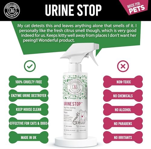 Cooper and Gracie Urine Stop Spray for Pets Odor Neutralizer Training Aid