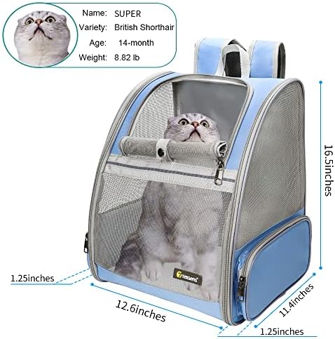 Texsens Innovative Traveler Bubble Backpack Pet Carriers for Cats and Dogs