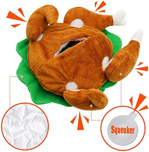 Thanksgiving Dog Toy, Hide and Seek Turkey Puzzle for Small Dogs