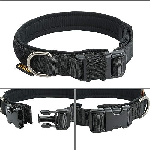 EXCELLENT ELITE SPANKER Tactical Nylon Padded Medium Dog Collar Adjustable