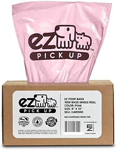 1000 Pet Waste Disposal Dog Poop Bags EZ Pick Up Bag