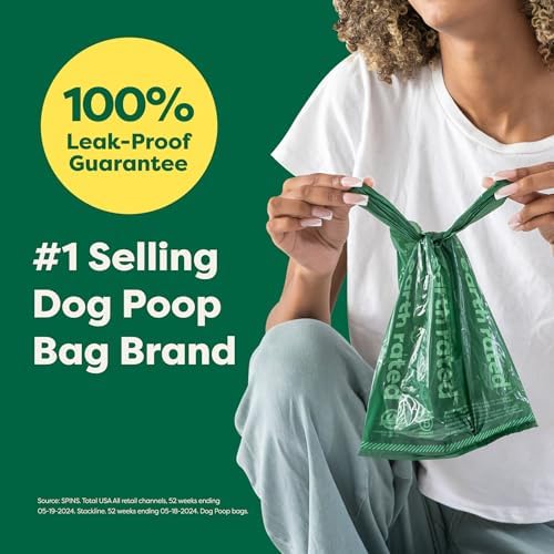 Earth Rated Dog Poop Bags for Dogs, 105 Easy Tie Handle Bags, Lavender