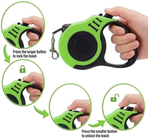 PETIMP Retractable Dog Leash Lightweight 16FT Leash Set