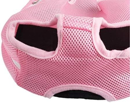 Pet Dog Carrier Backpack Mesh Camouflage Outdoor Travel Products Breathable Shoulder Handle Bags for Small Dog Cats (S, Pink)